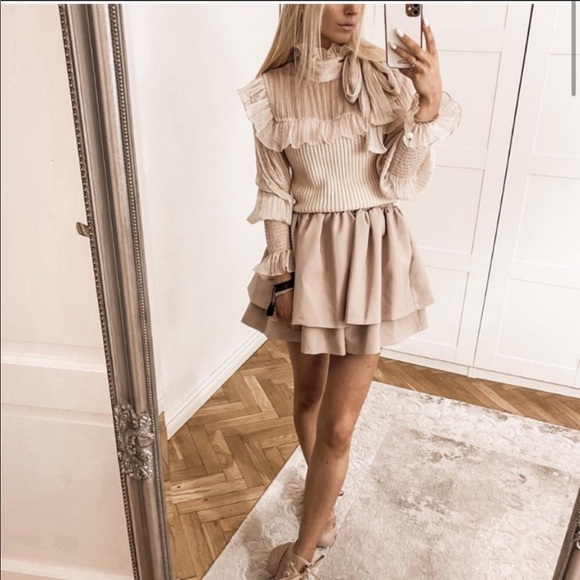 ZARA COMBINATION KNIT SWEATER - Picture 4 of 7